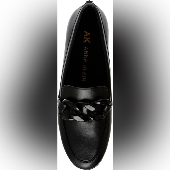 *NWT* Anne Klein / Lagas Chain Leather Loafer / Black / 7 - Picture 6 of 7